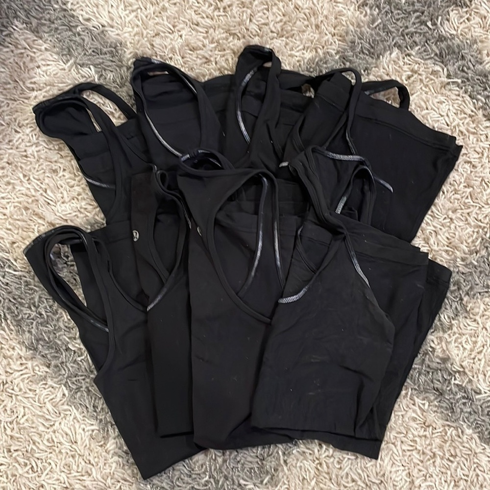 8 LULULEMON racer back tanks